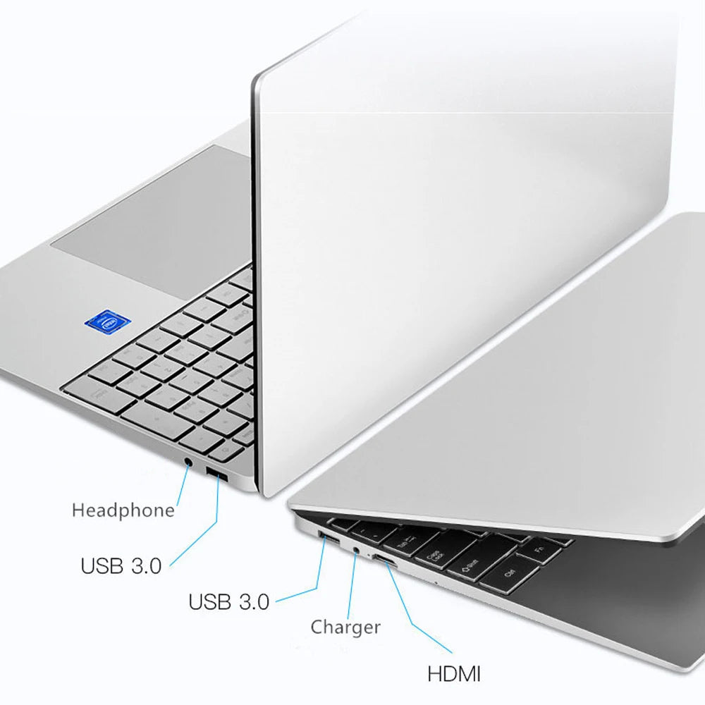 Cheap promotion Intel Laptop 15.6 inch Windows 11 1920*1080 Portable Laptop Ram 12GB Rom 128GB SSD 1TB 2TB HDD HDMI Notebook