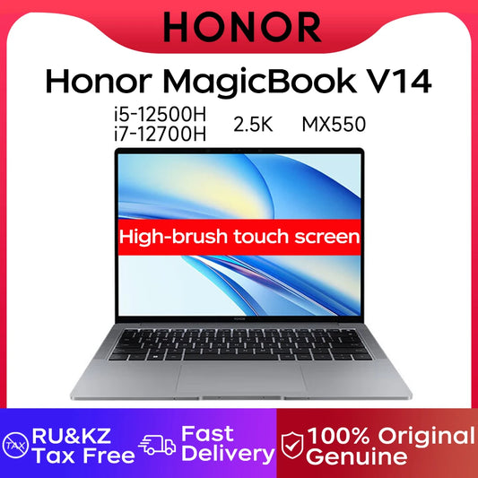 Honor Laptop MagicBook V14 14.2-inch Core I5/I7 12500/12700H 16G 512G/1T/2T MX550 2.5K Touchscreen Ultralight Laptop