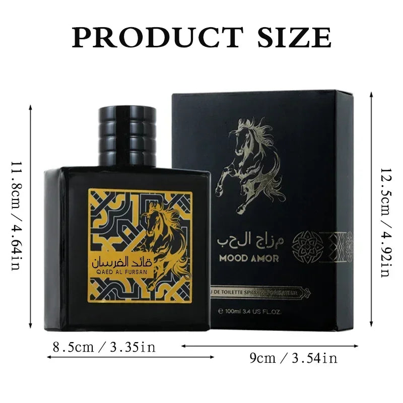 90ml Original High Quality Arabic Qaed Al Fursan for Men Eau De Body Spray Perfume Long-lasting Fragrance Charm Pheromones