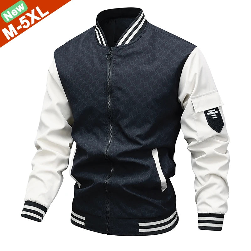 Men Jacket Coats Male Stand Collar Camping Windbreaker Jackets Men Fashion Clothing Man Basic Tops High Street Wearing Boy Youth